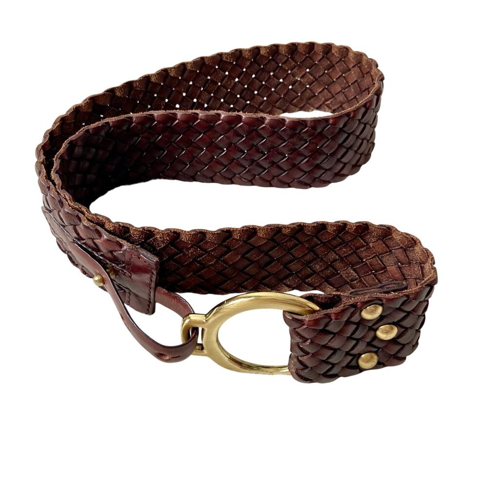 Vintage Woven Leather Belt